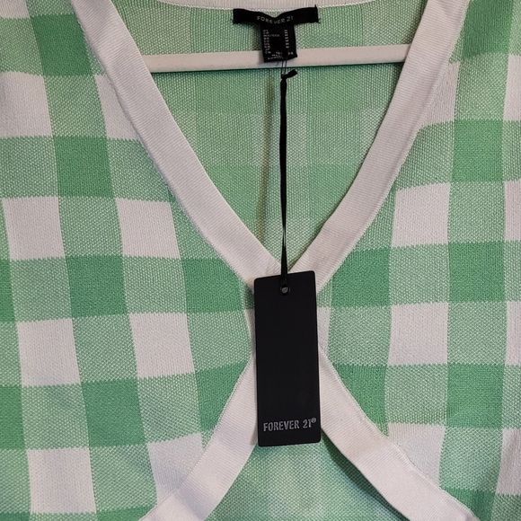 Forever 21 Cropped Short Sleeve Duster  Cardigan - Picture 3 of 5